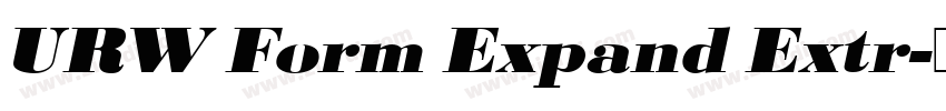 URW Form Expand Extr字体转换 URW Form Expand Extr字体转换